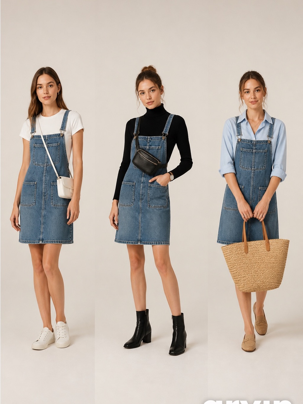 Juicy Couture Blue Denim Overall Dress